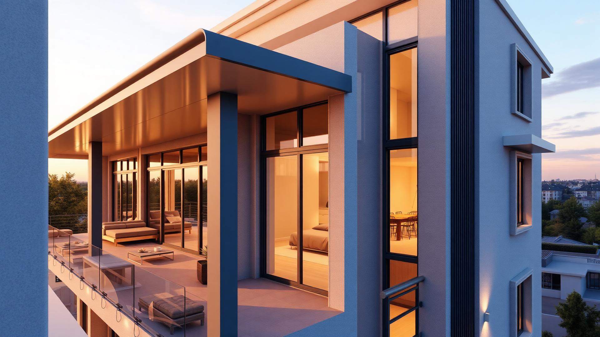 Rendering di copertina Trilocale Sky C.03